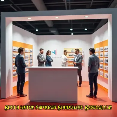 booth untuk pameran bondowoso berkualitas